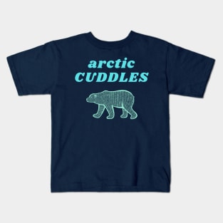 Arctic Cuddles, Sweet Polar Bear Hug Design Kids T-Shirt